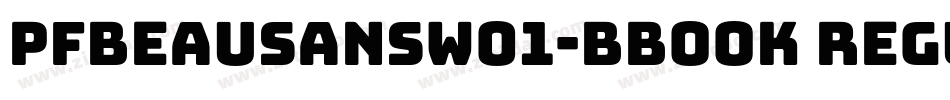 pfbeausansw01-bbook regular字体转换